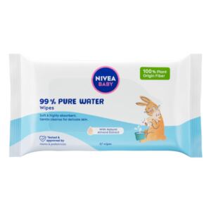 NIVEA BABY Chusteczki nawilżane Biodegradowalne 99% Pure Water 57 sztuk