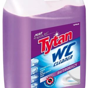 Tytan P艂yn do Mycia Toalety WC Bakteriob贸jczy Fioletowy 5l Zapas