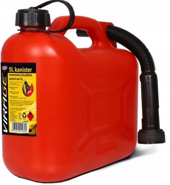 VIRAGE Kanister Rezerwowy Do Paliwa Lub Oleju Napędowego Z Lejkiem 5l - obrazek 2