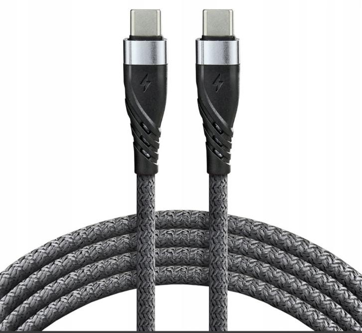 EverActive Kabel do ładowania USB-C USB-C 1m CBB-1PDG 3A 60W - obrazek 5