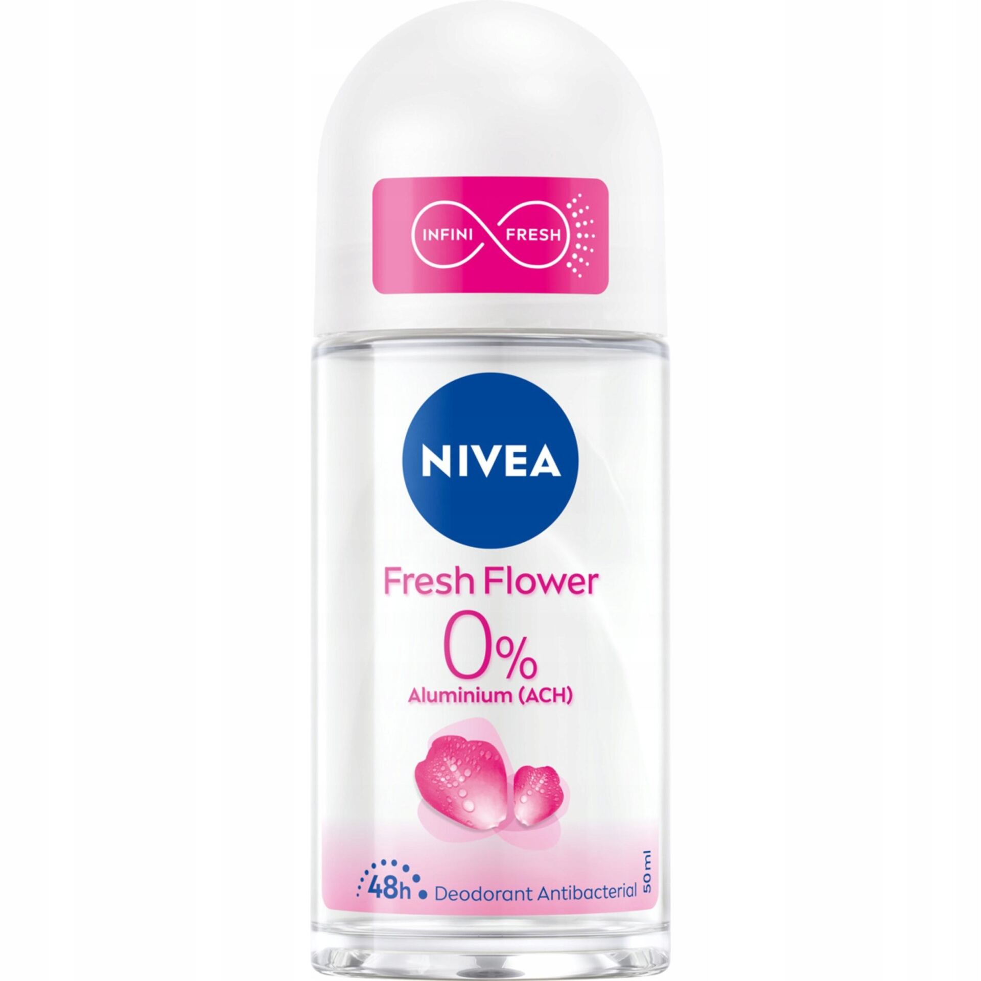 NIVEA FRESH FLOWER 0% SOLI ALUMINIUM ANTYPERSPIRANT ROLL ON 50 ML
