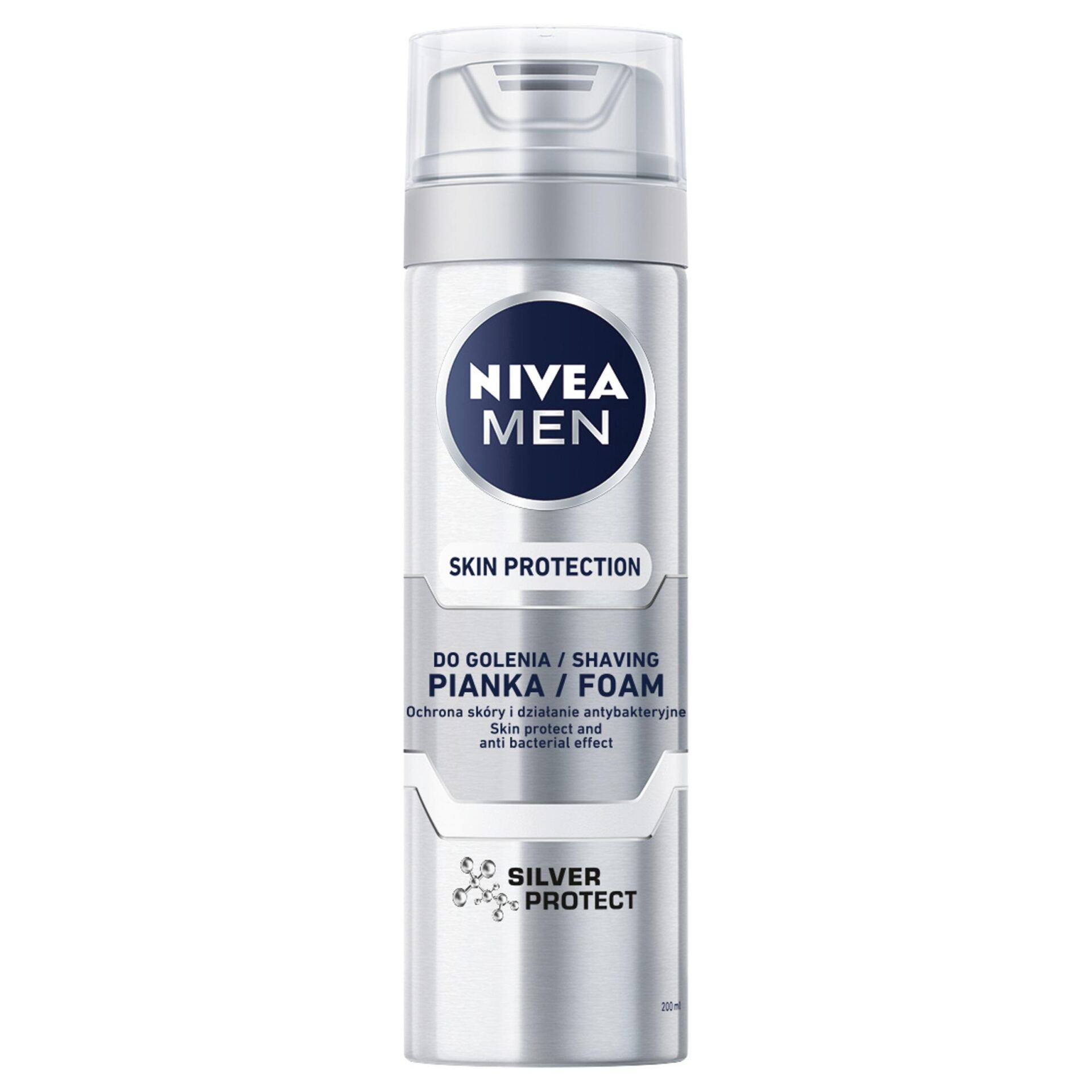 NIVEA MEN Pianka do golenia Silver Protect 200 ml - obrazek 3