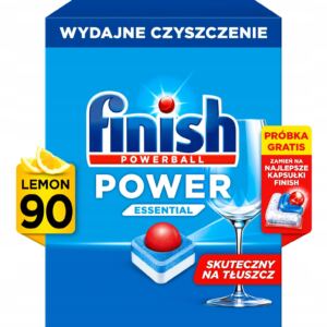 Finish Power Essential Tabletki do Zmywarki Zapach Lemon Cytryna 90 sztuk