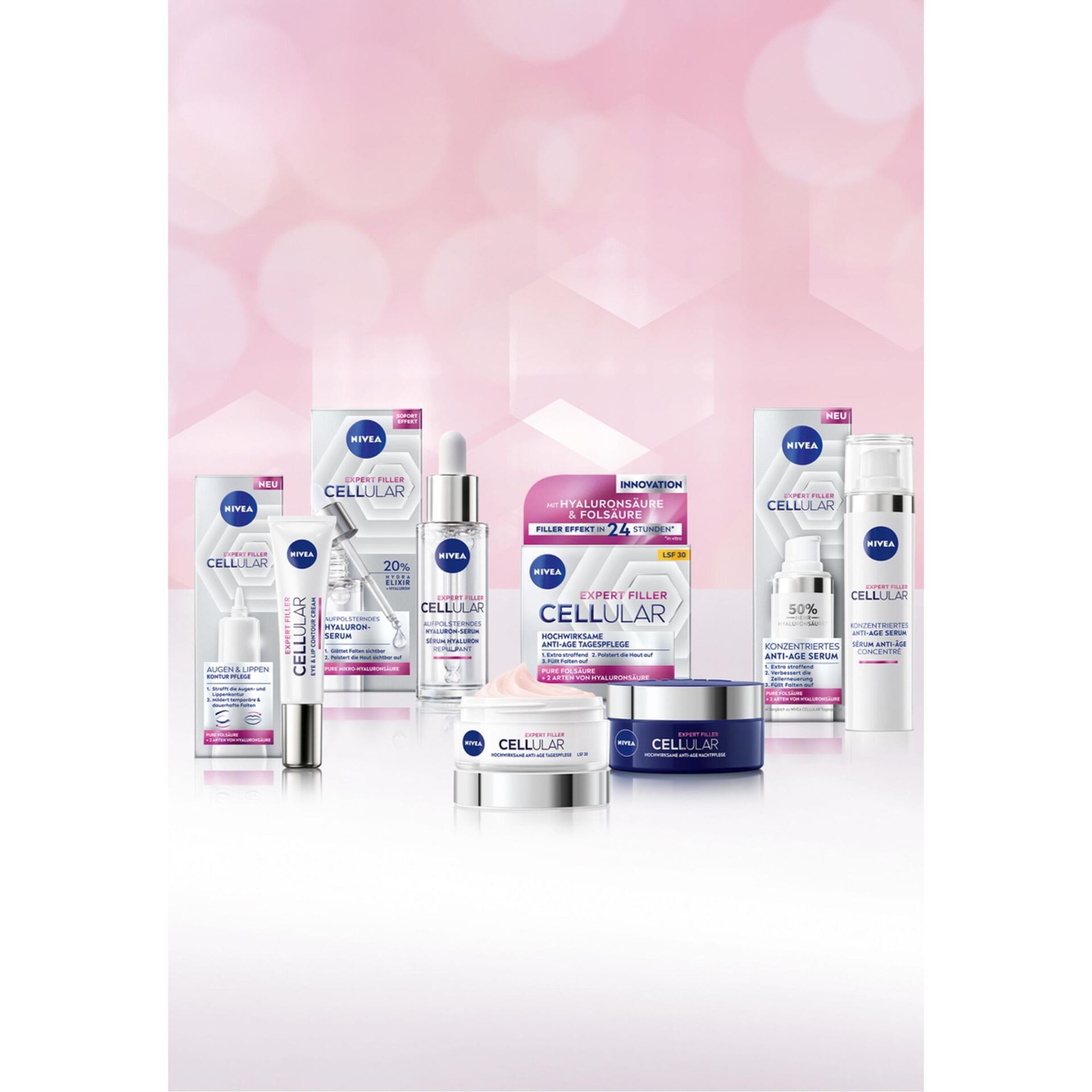 NIVEA Hyaluron Cellular Filler Przeciwzmarszczkowy krem pod oczy 15 ml - obrazek 11