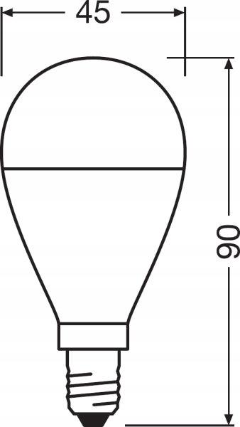 OSRAM Żarówka LED KULKA E14 7W = 60W 806lm 4000K - obrazek 7