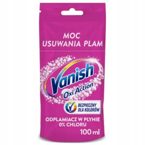 Vanish Oxi Action Pink odplamiacz w płynie do tkanin kolorowych 100ml