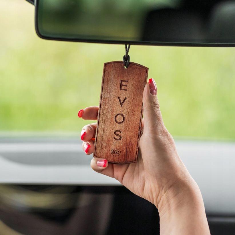 K2 V042 EVOS GRACE GAIA Drewniana Zawieszka Zapachowa do Samochodu Aut - obrazek 2