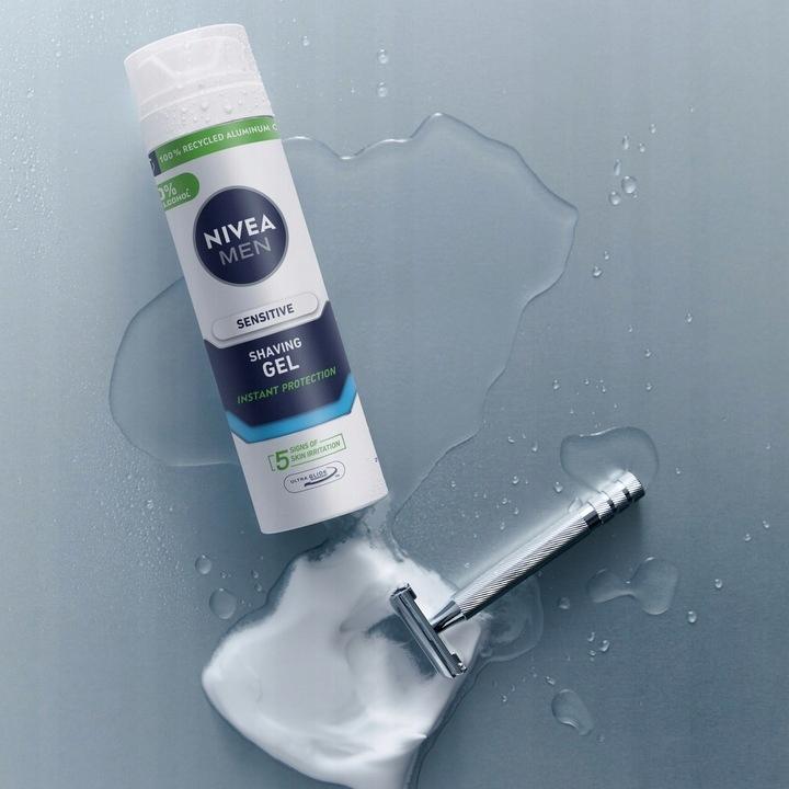 NIVEA Men Łagodzący żel do golenia Sensitive 20 0ml - obrazek 4