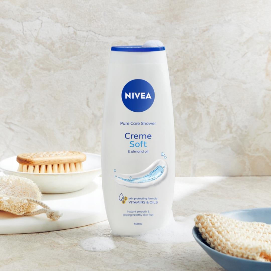 NIVEA Kremowy żel pod prysznic Creme Soft 500 ml - obrazek 3