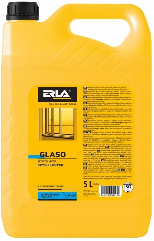 ERLA R1015 GLASO 5L Płyn do mycia powierzchni szklanych Luster Okien Szyb - obrazek 8