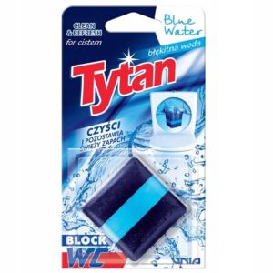 TYTAN KOSTKA WC DO SP艁UCZKI BARWI WOD臉 BLUE WATER