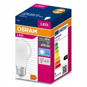 Osram 偶ar贸wka LED E27 4,9W=40W 470lm 4000K
