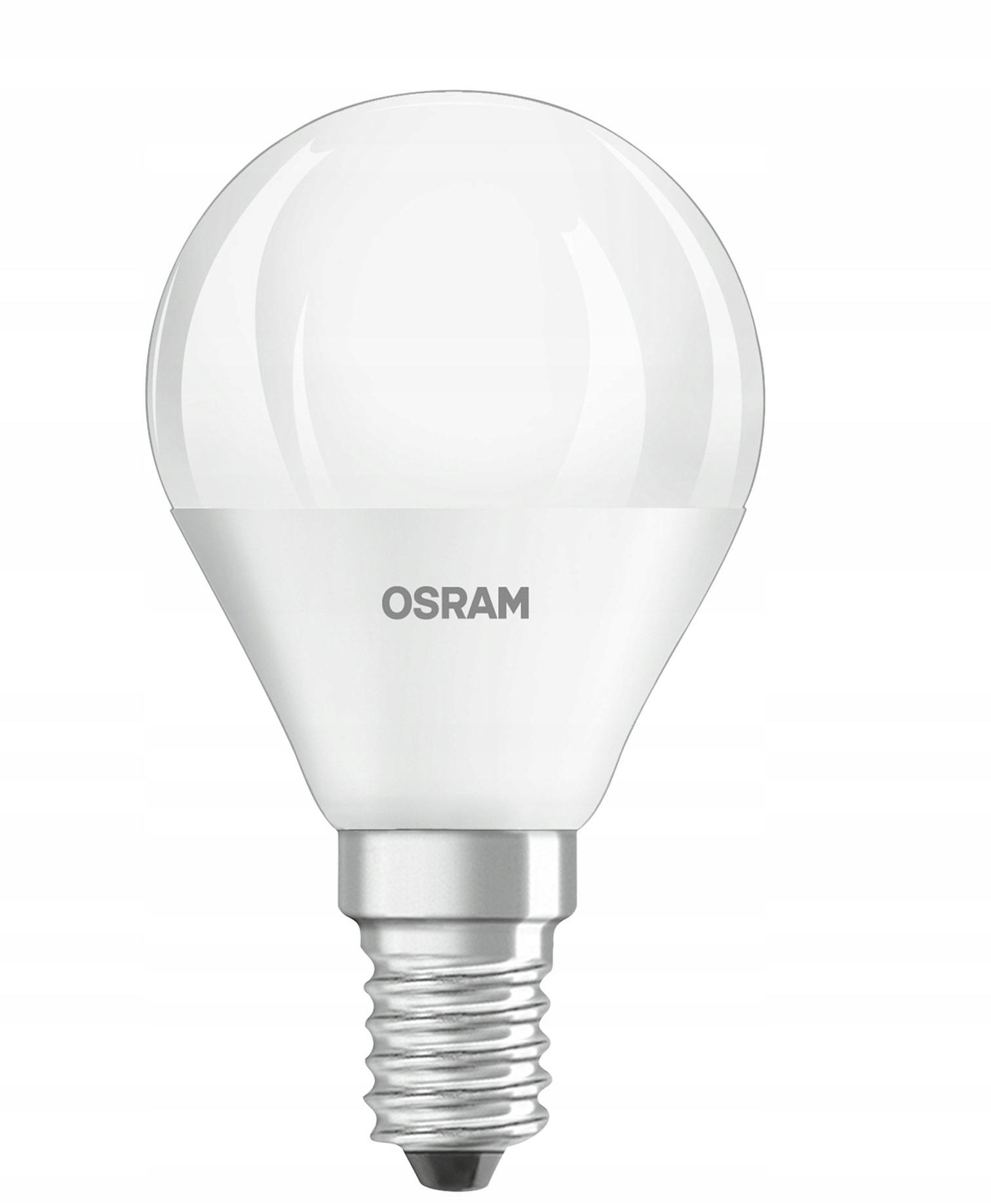 OSRAM Żarówka LED E14 KULKA 5W = 40W 2700K 5PAK - obrazek 8