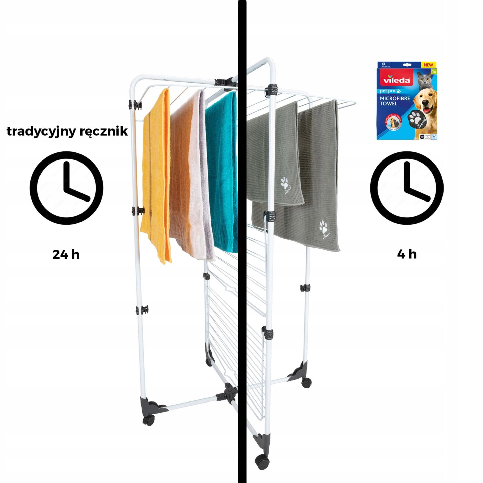 Ręcznik z mikrofibry dla zwierząt Vileda Pet Pro XL - obrazek 5