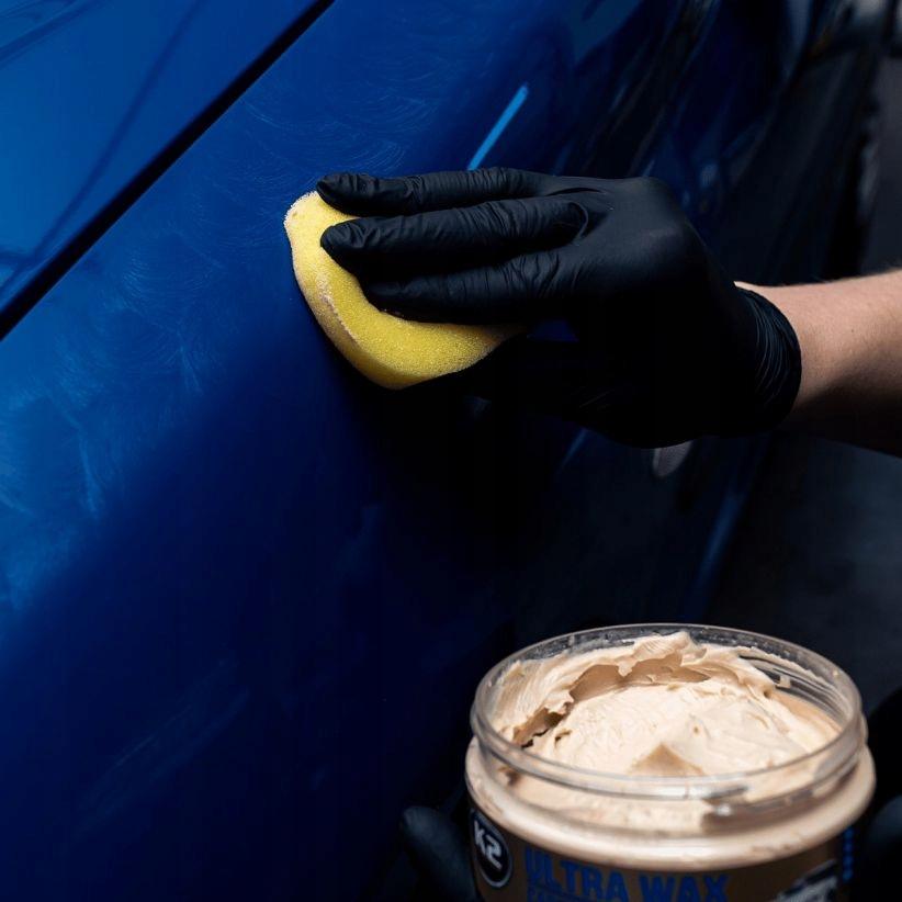 K2 ULTRA WAX TWARDY WOSK DO NABŁYSZCZANIA I OCHRONY LAKIERU CARNAUBA 250G - obrazek 7