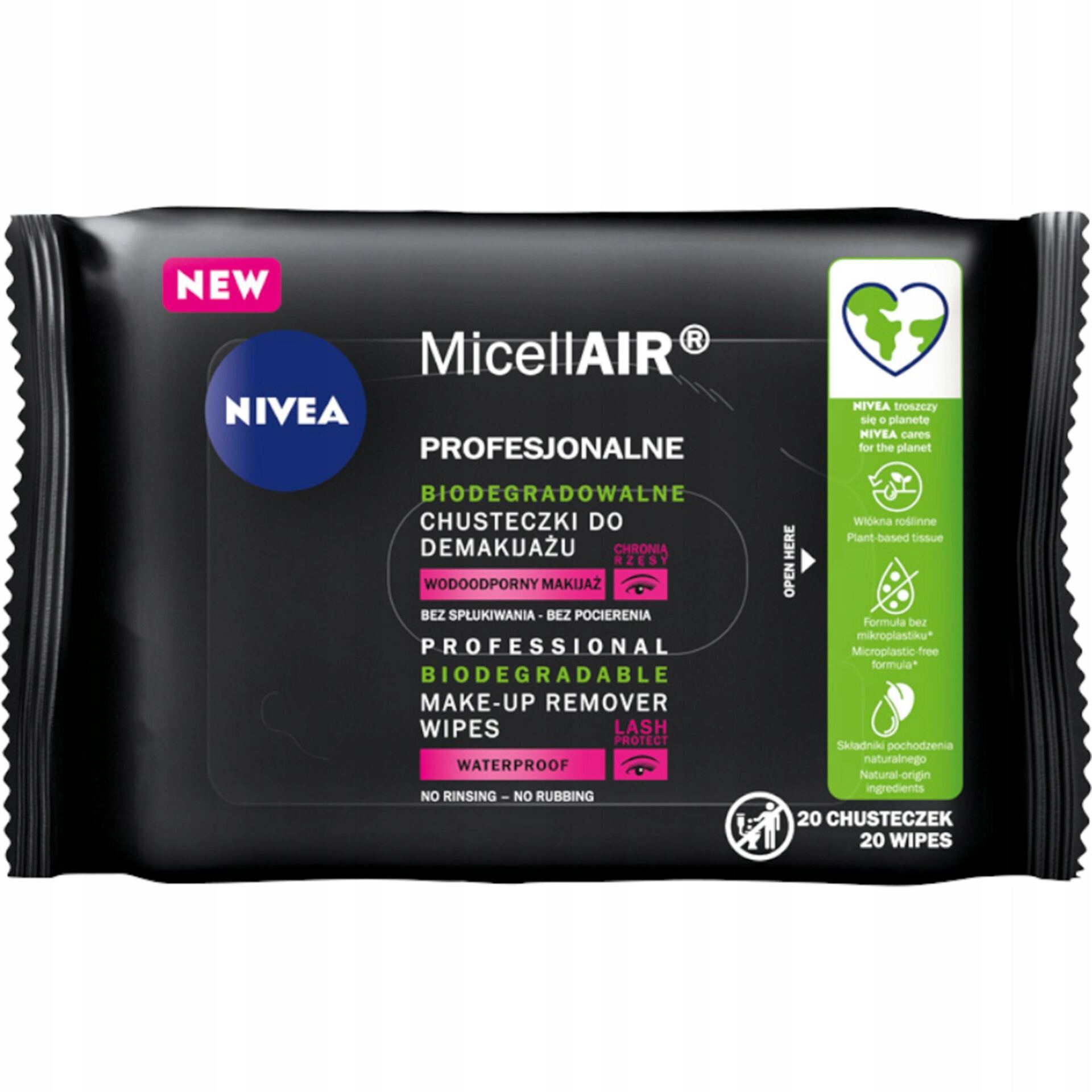 NIVEA MicellAIR Chusteczki do demakijażu 20 szt.