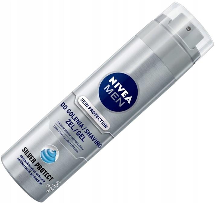 NIVEA MEN Żel do golenia Silver Protect 200 ml - obrazek 4