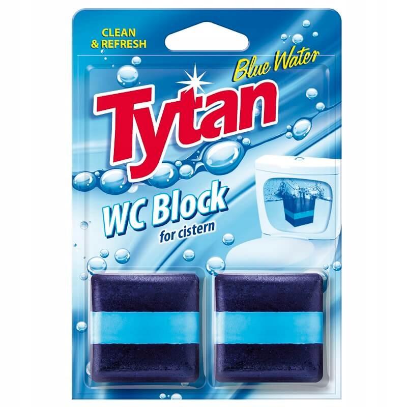Tytan Kostka do Spłuczki Barwiąca Wodę Blue Water 2x50g - obrazek 2