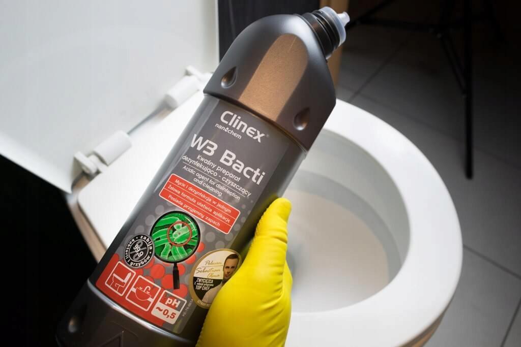 CLINEX Płyn bakteriobójczy do dezynfekcji i odgrzybiania łazieniek i WC - obrazek 4