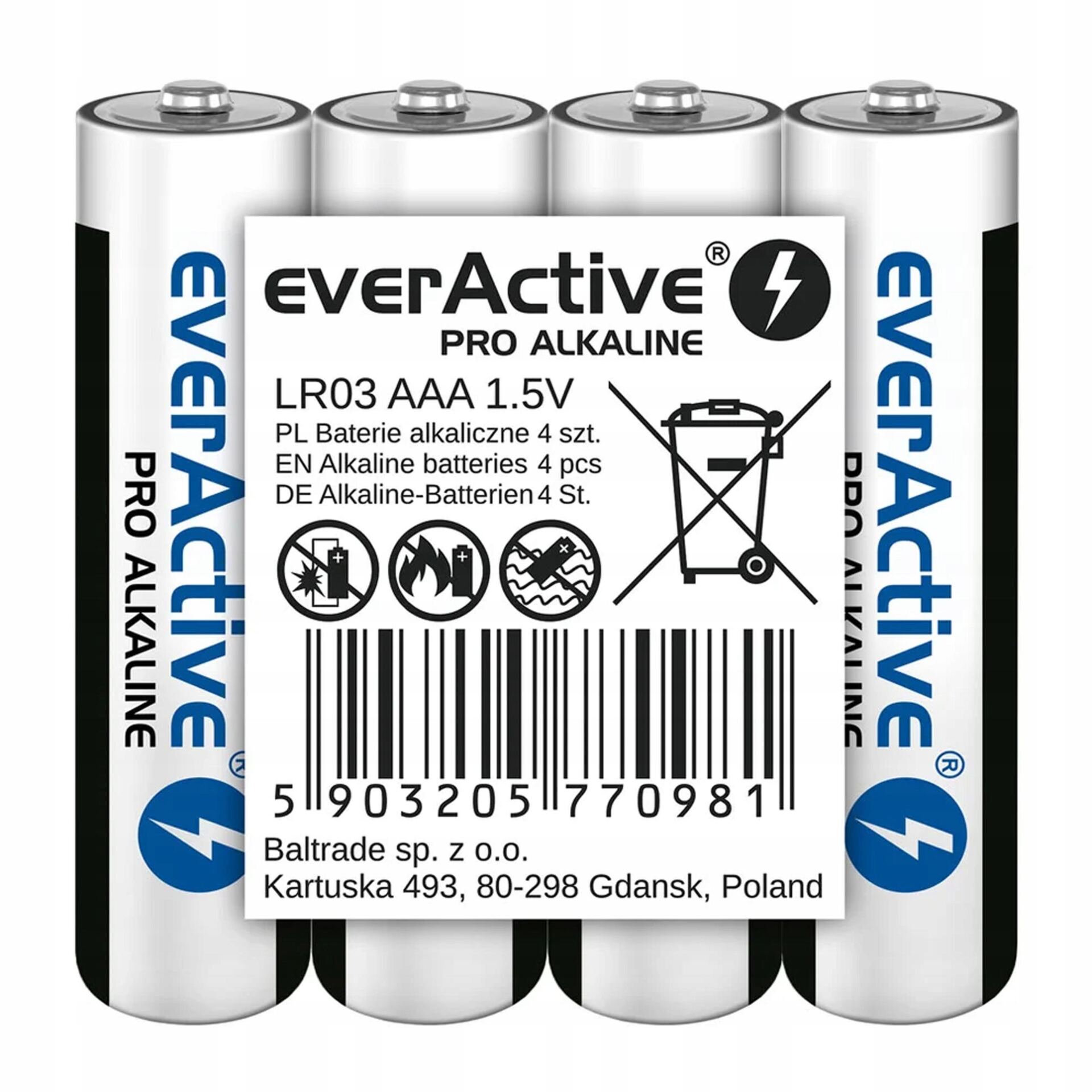 EverActive LR03 4T PRO Alkaline