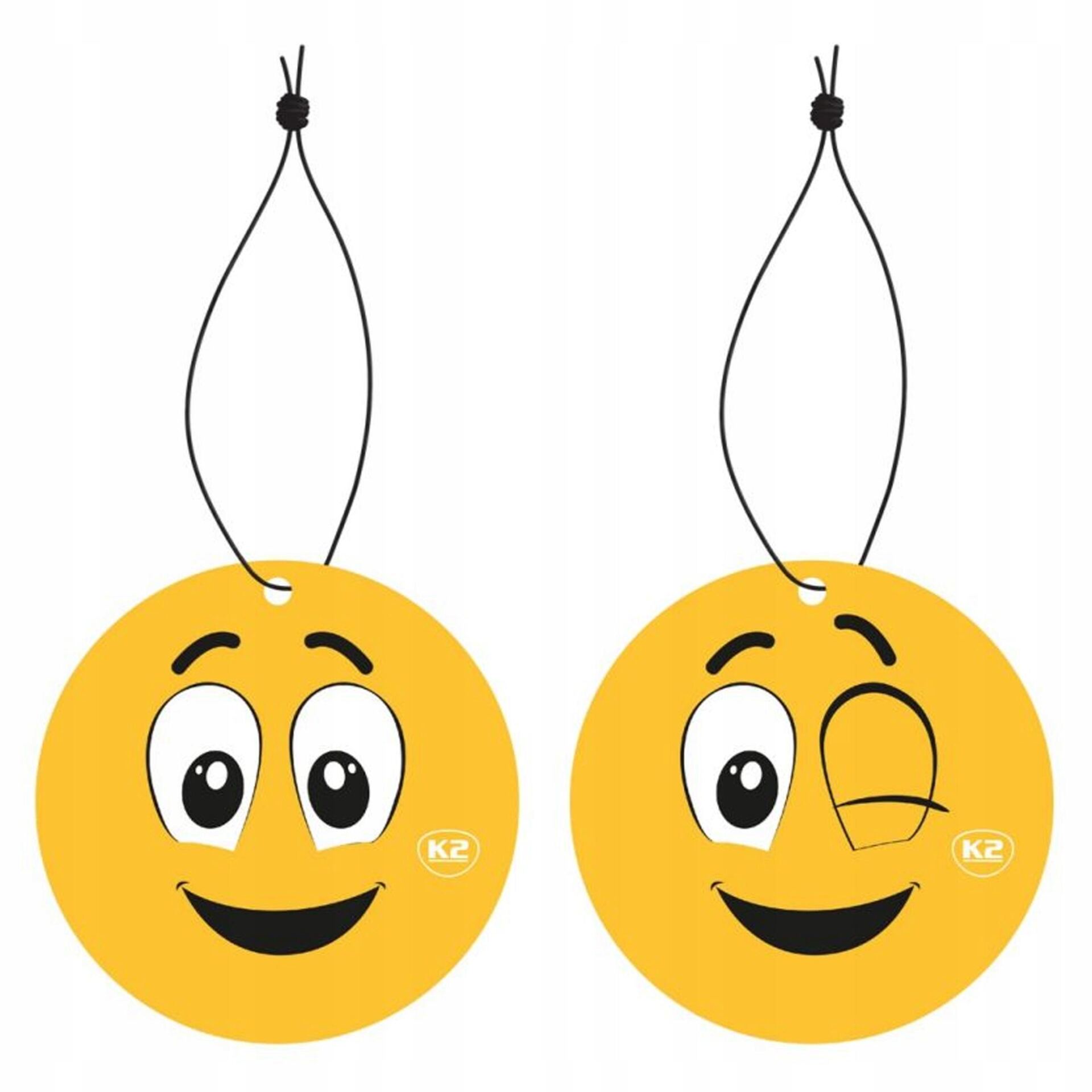 K2 BE HAPPY - ZAPACH ODŚWIEŻACZ DO SAMOCHODU AUTA ZAWIESZKA VANILLA C803 - obrazek 3