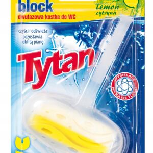 DWUFAZOWA KOSTKA DO WC TYTAN LEMON KOSZYCZEK 40G