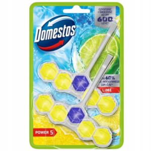 DOMESTOS Power 5 Lime Kostka do WC Zawieszka 2 x 50G Cytrynowa świeżość