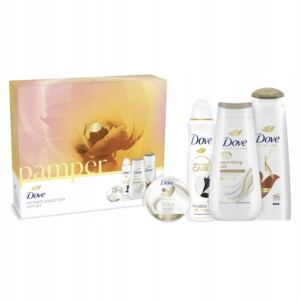 Dove Zestaw Komplet Women Pamper Żel + Dezodorant + Szampon + Krem