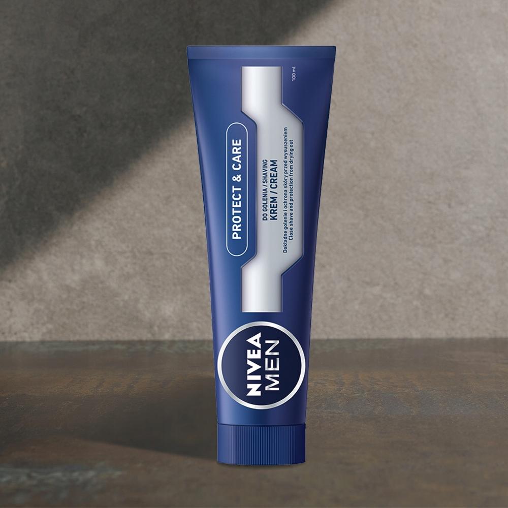 NIVEA MEN Krem do golenia Protect&Care 100ml - obrazek 15