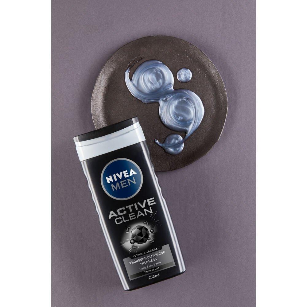 NIVEA MEN Żel pod prysznic Active Clean 500 ml - obrazek 6