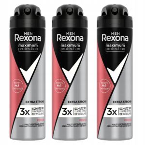 Rexona Men Zestaw Antyperspirant w Sprayu Męski Power Extra Strong 150ml x3