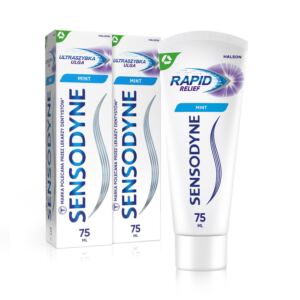 SENSODYNE ZESTAW ULTRASZYBKA ULGA PASTA DO ZĘBÓW NADWRAŻLIWYCH 2X 75ML