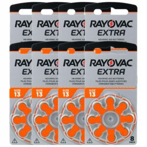 RAYOVAC EXTRA Baterie S艂uchowe 13 MF PR48 ZincAir 64szt
