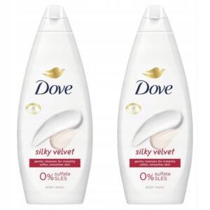DOVE ESSENTIAL ŻEL POD PRYSZNIC DLA KOBIET SILKY VELVET 720 ML x2