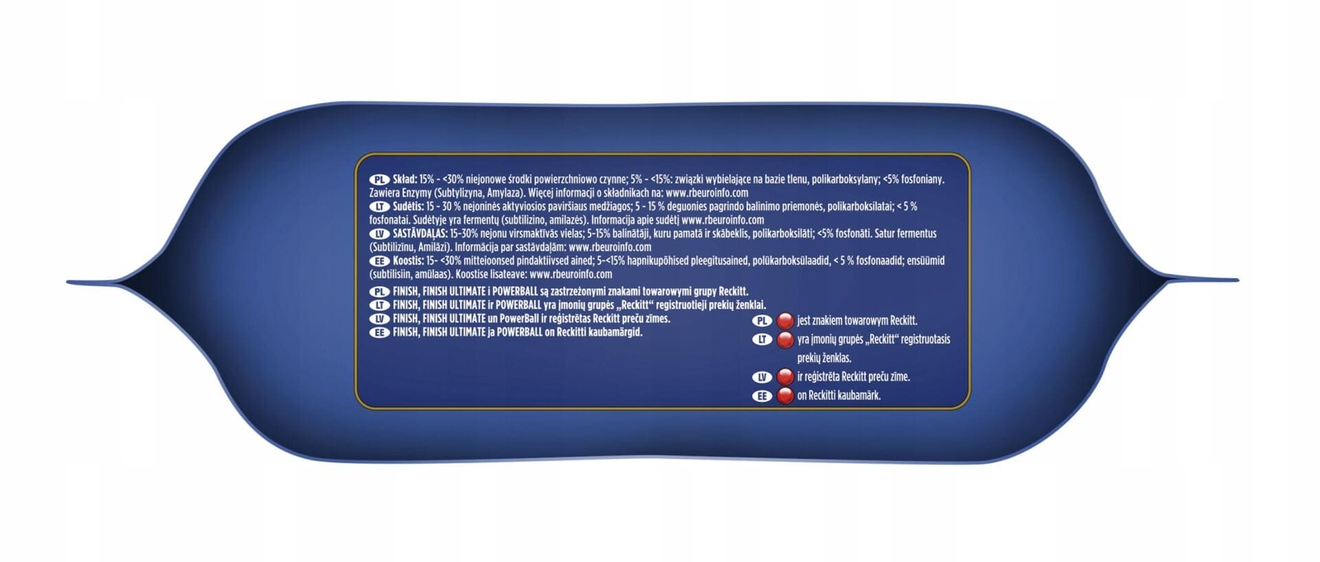 FINISH Ultimate Kapsułki Do Zmywarki Mycia Naczyń Ekologiczne 0% 4x45=180 - obrazek 4