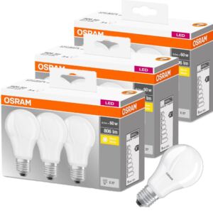 Osram 呕ar贸wki LED A60 E27 8,5W=60W 806LM 2700K x9