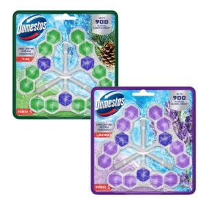 DOMESTOS KOSTKA TOALETOWA ZAWIESZKA DO WC POWER P5 MIX 6x50g