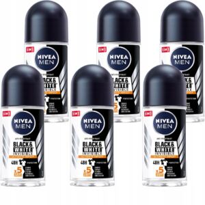 NIVEA Antyperspirant męski Black&White 6x50ML