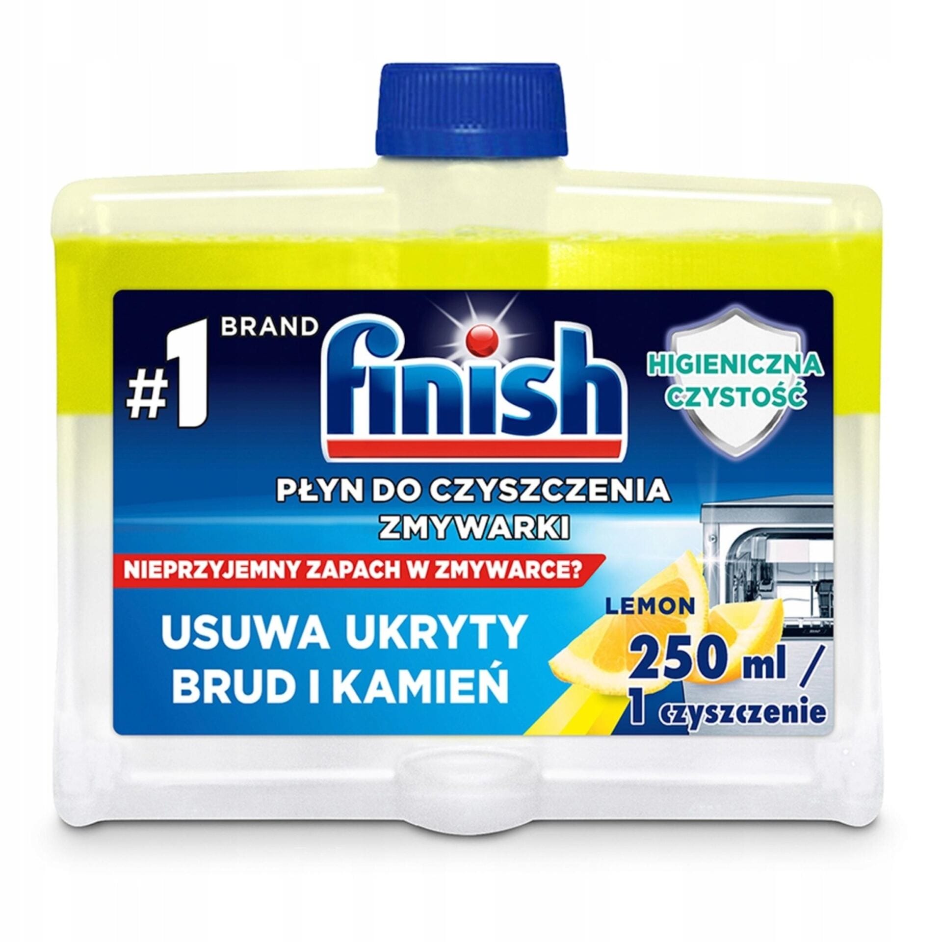 Finish Zestaw Lemon Ultimate Plus Kapsułki 45Szt +Płyn do Czyszczenia 250ml - obrazek 4