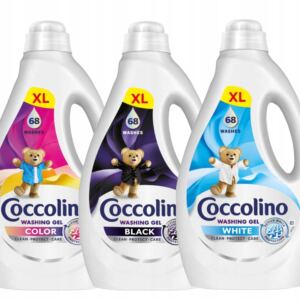 ŻEL DO PRANIA PŁYN DO PRANIA THANIN COCCOLINO CARE 192 PRAŃ MIX 3x2,72L