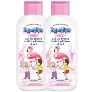 2 x Bambino DZIECIAKI Żel do mycia ciała i włosów 2w1 FLAMING 400 ml
