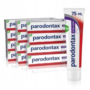 PARODONTAX ZESTAW ULTRA CLEAN PASTA DO ZĘBÓW NA KRWAWIĄCE DZIĄSŁA 12X 75ML