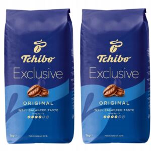 Tchibo Exclusive Kawa Ziarnista 1kg x2 Arabika Robusta