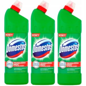Domestos Pine Fresh Żel Czyszcząco- Dezynfekujący do WC Wybielacz 1L x3