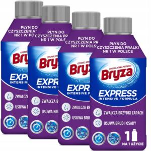 Bryza Zestaw Express Płyn do Czyszczenia Pralki Usuwa Brud 4 x 250 ml