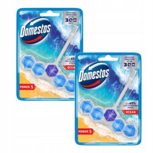 DOMESTOS KOSTKA TOALETOWA ZAWIESZKA DO WC POWER 5 P5 OCEAN 2x50g