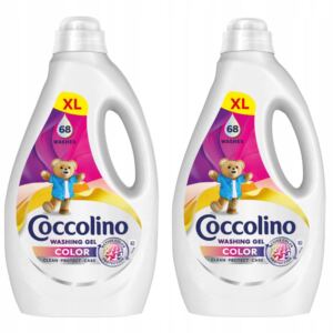 ŻEL DO PRANIA PŁYN DO PRANIA TKANIN COCCOLINO CARE 128 PRAŃ KOLOR 2x2,72L