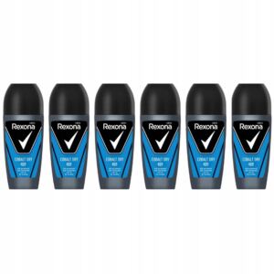 REXONA MEN ZESTAW ANTYPERSPIRANT W KULCE MĘSKI ROLL-ON COBALT DRY 6x 50ml