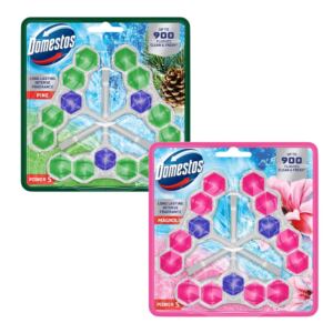 DOMESTOS KOSTKA TOALETOWA ZAWIESZKA DO WC POWER 5 P5 MIX 6x50g