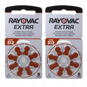 RAYOVAC EXTRA Baterie S艂uchowe 312 MF PR41 ZincAir 16szt.